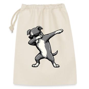 Dabbing Greyhound - Gift Bag 30 x 45 cm - nature - Front