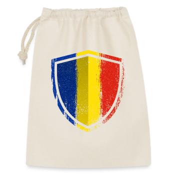 Beschädigtes blaues Gelbes Rotes Schild - Geschenkbeutel aus Baumwolle (30 x 45 cm) - Natur - Vorne