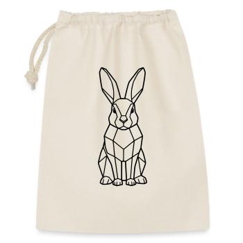 Geometric Bunny Low Poly Outline - Gift Bag 30 x 45 cm - nature - Front