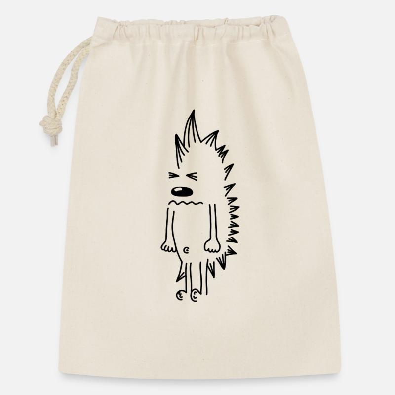Grumpy Hedgehog – Kawaii Stinger Comic - Gift Bag 30 x 45 cm - nature