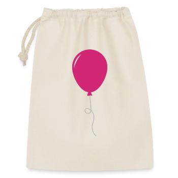Ballon - Geschenkbeutel aus Baumwolle (30 x 45 cm) - Natur - Vorne