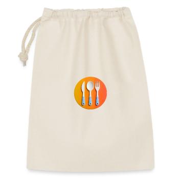 Colourful cutlery on coloured plate - Gift Bag 30 x 45 cm - nature - Front