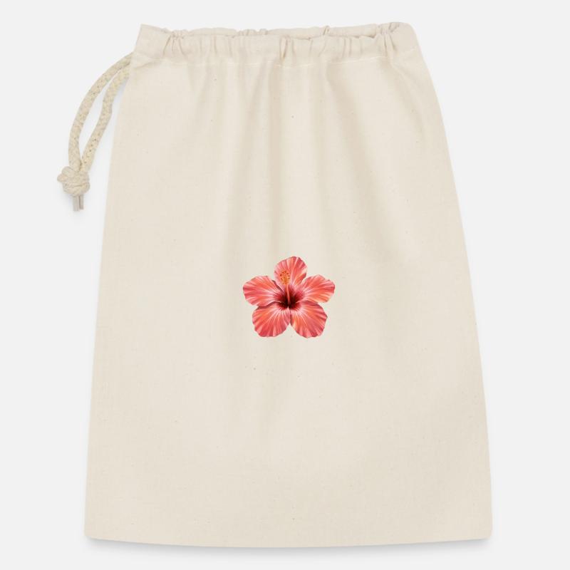 Éclaboussure de floraison d’hibiscus rose - Sac cadeau 30 x 45 cm - nature