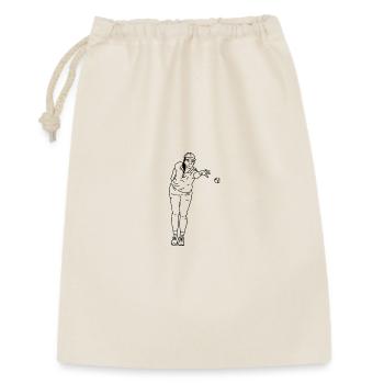 Petanque player Left-handed - Gift Bag 30 x 45 cm - nature - Front