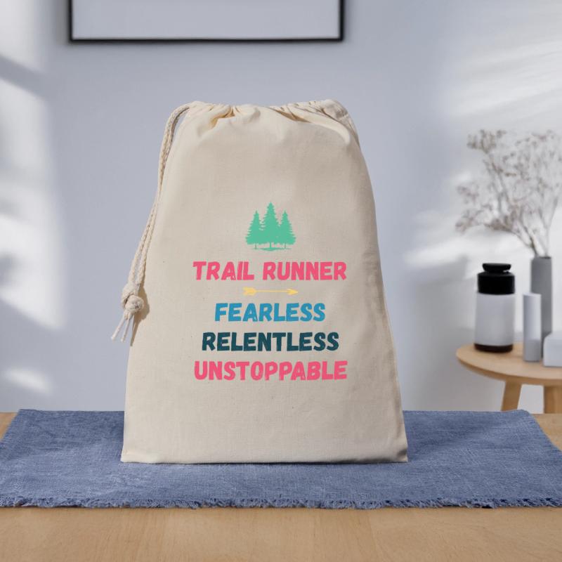 Trail Runner - Intrépide. Implacable. Imparable. Sac cadeau 30 x 45 cm