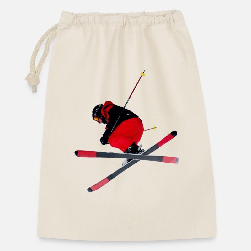 Skier - Gift Bag 30 x 45 cm - nature
