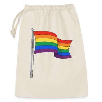 Rainbow flag curvy tracks - Gift Bag 30 x 45 cm - nature - Front