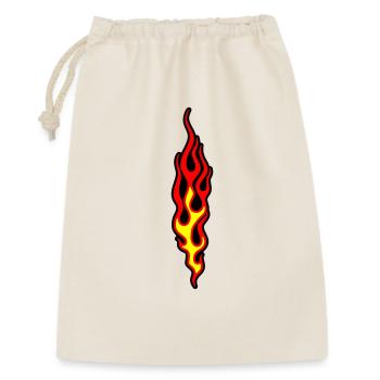 flammen - Geschenkbeutel aus Baumwolle (30 x 45 cm) - Natur - Vorne