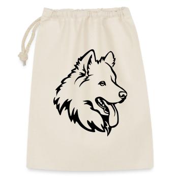Samoyed head - Gift Bag 30 x 45 cm - nature - Front