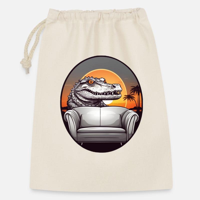Alligator - Sac cadeau 30 x 45 cm - nature
