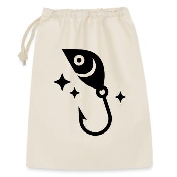 Fishing Lure Spoon Hook Luck Vector - Gift Bag 30 x 45 cm - nature - Front