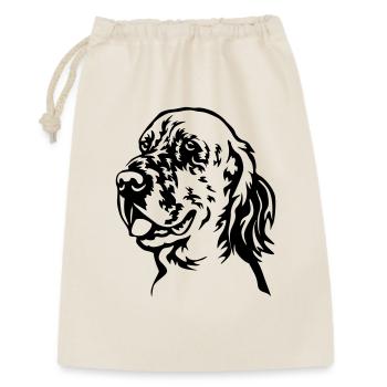 Chef de setter anglais - Sac cadeau 30 x 45 cm - nature - Devant