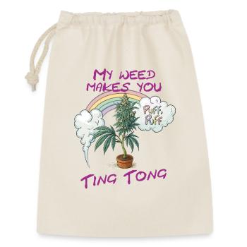 Ting Tong - Geschenkbeutel aus Baumwolle (30 x 45 cm) - Natur - Vorne