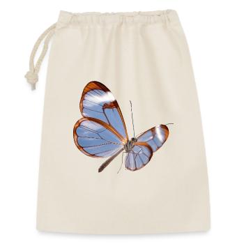 Conception transparente papillon Glasswing - Sac cadeau 30 x 45 cm - nature - Devant