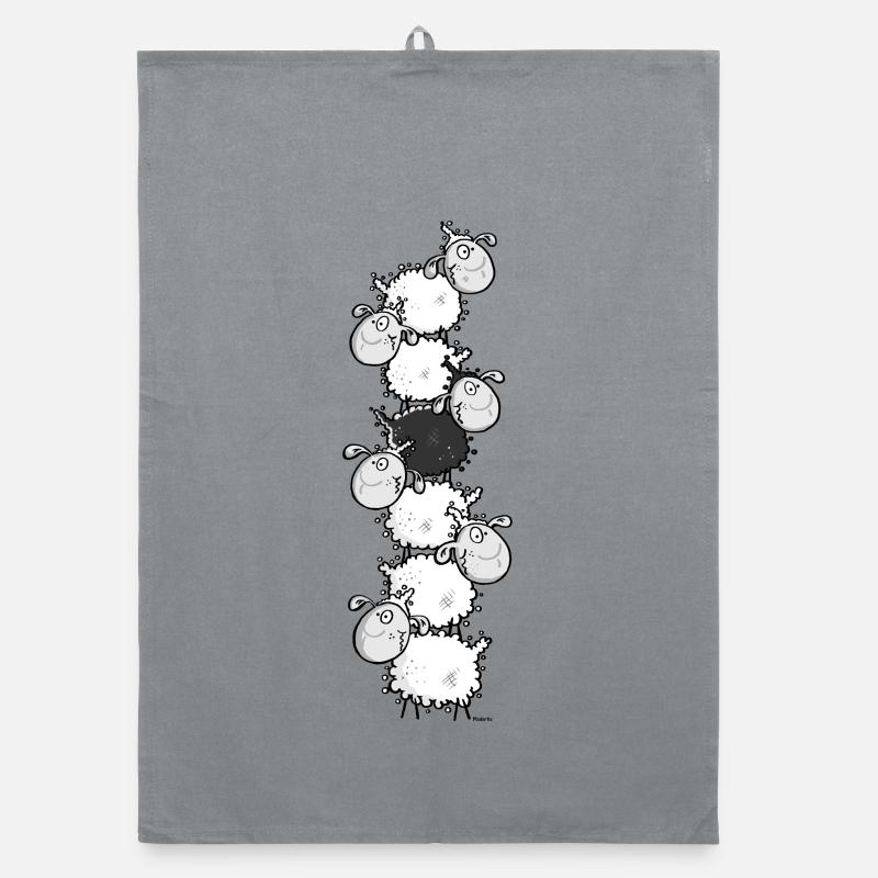 Woolly Sheep Heap Organic dish towel