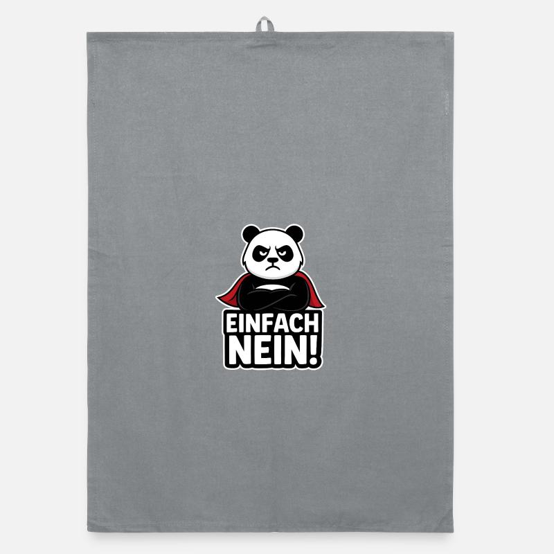 Panda Superheld: Einfach Nein Organic Geschirrtuch
