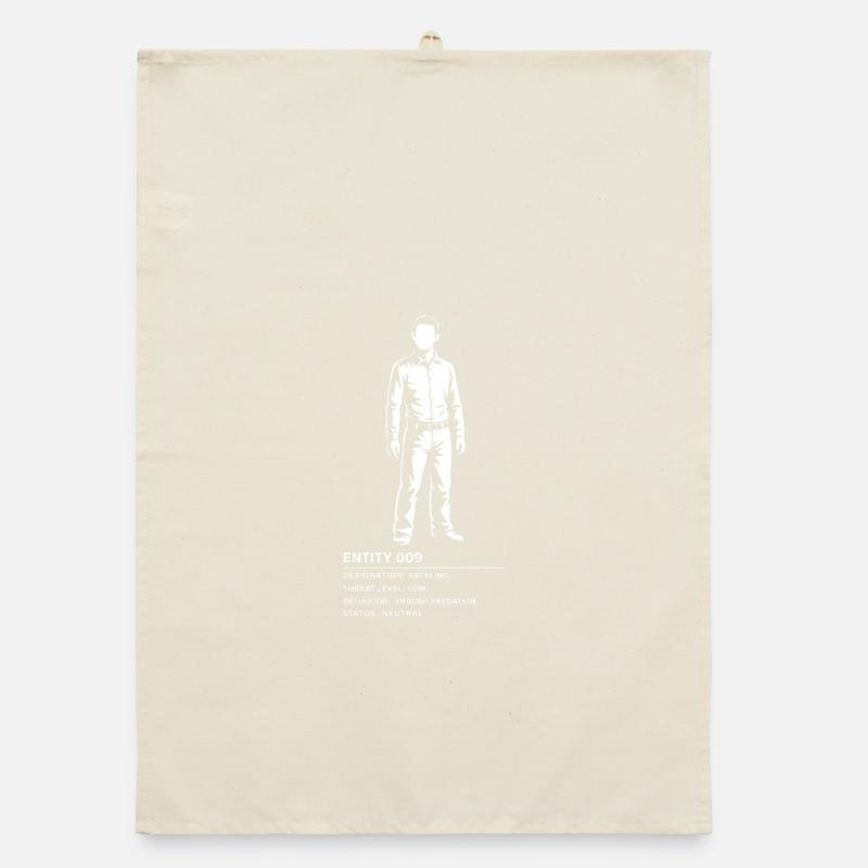 Backrooms Entity 9 white Organic Geschirrtuch