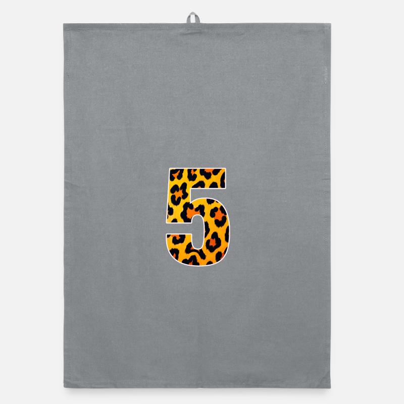 Motif de fourrure Léopard 5 Torchon bio
