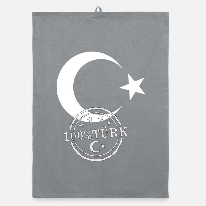 Turkish flag 100% Turk Organic dish towel