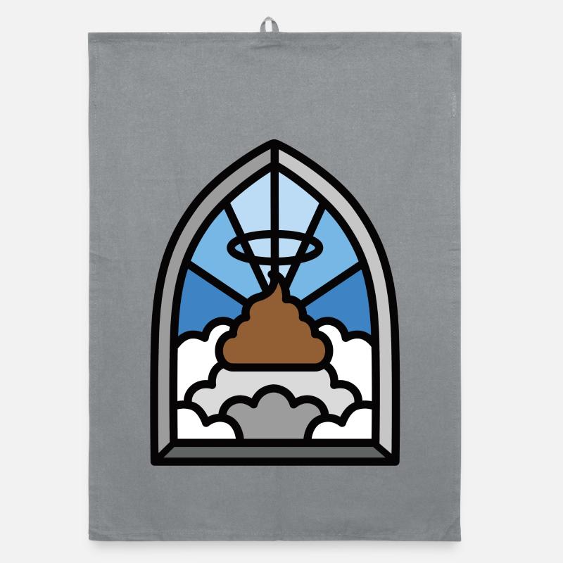 Holy shit vitrail église drôle de merde meme Torchon bio