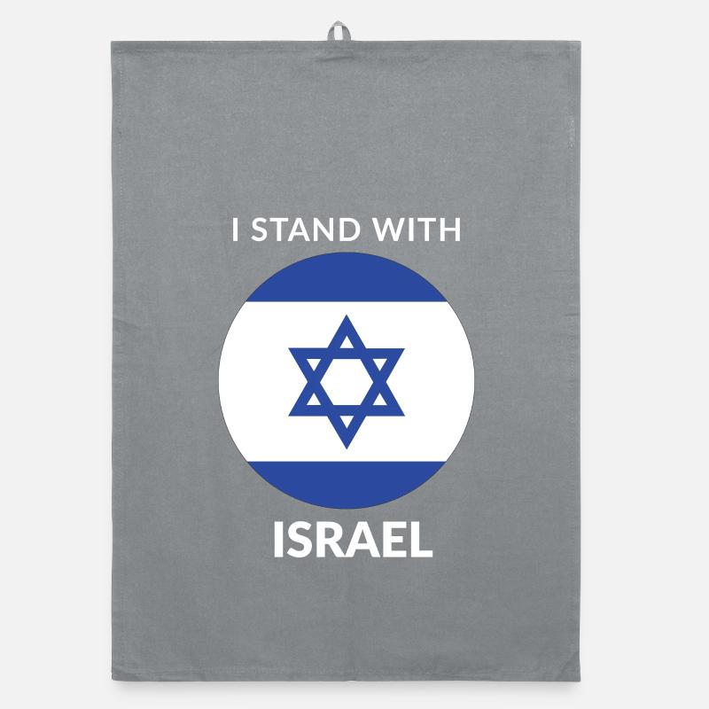 I STAND WITH ISRAEL Organic Geschirrtuch