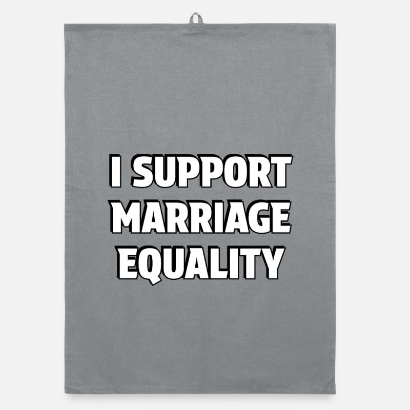 Support Marriage Equality Organic dish towel