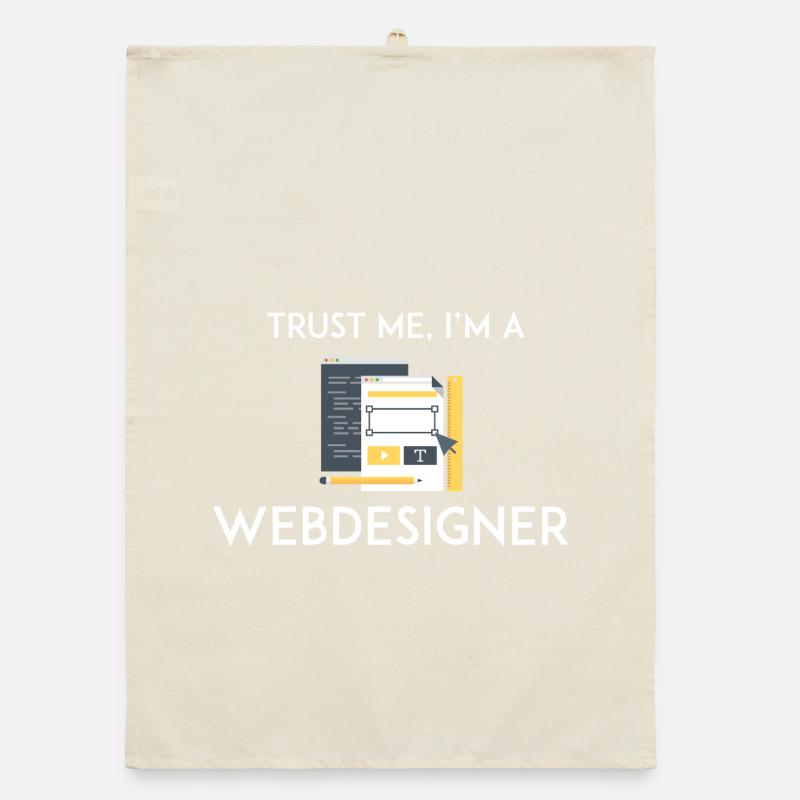 Vertrau mir, ich bin Webdesigner Organic Geschirrtuch