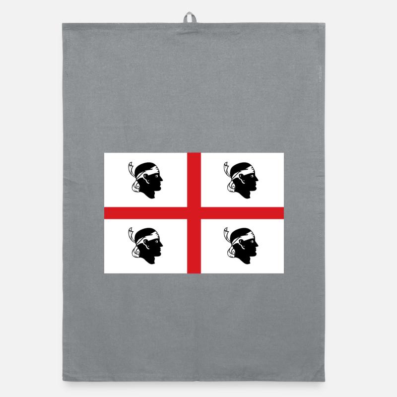 drapeau d’autocollant de Sardaigne autocollant drapeau Sardaigne Torchon bio