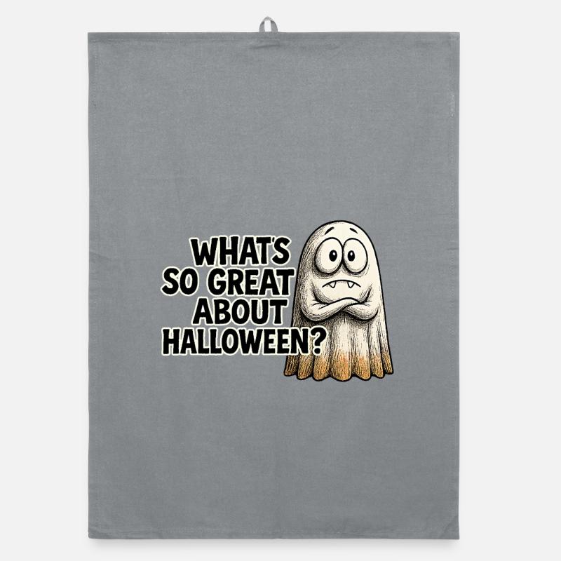 Was ist eigentlich so toll an Halloween? Organic Geschirrtuch