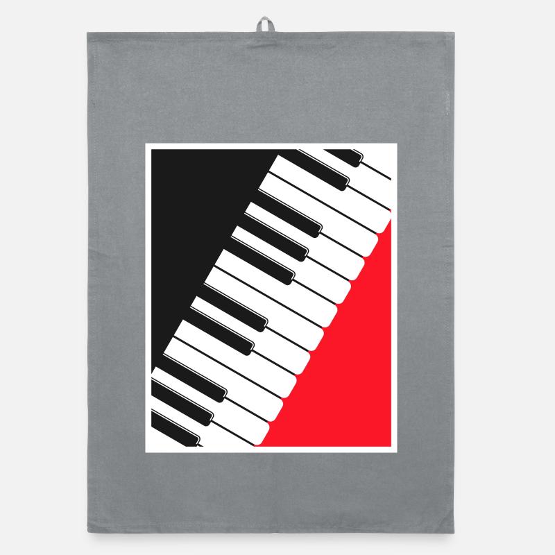 Art d’affiche clavier de piano Torchon bio