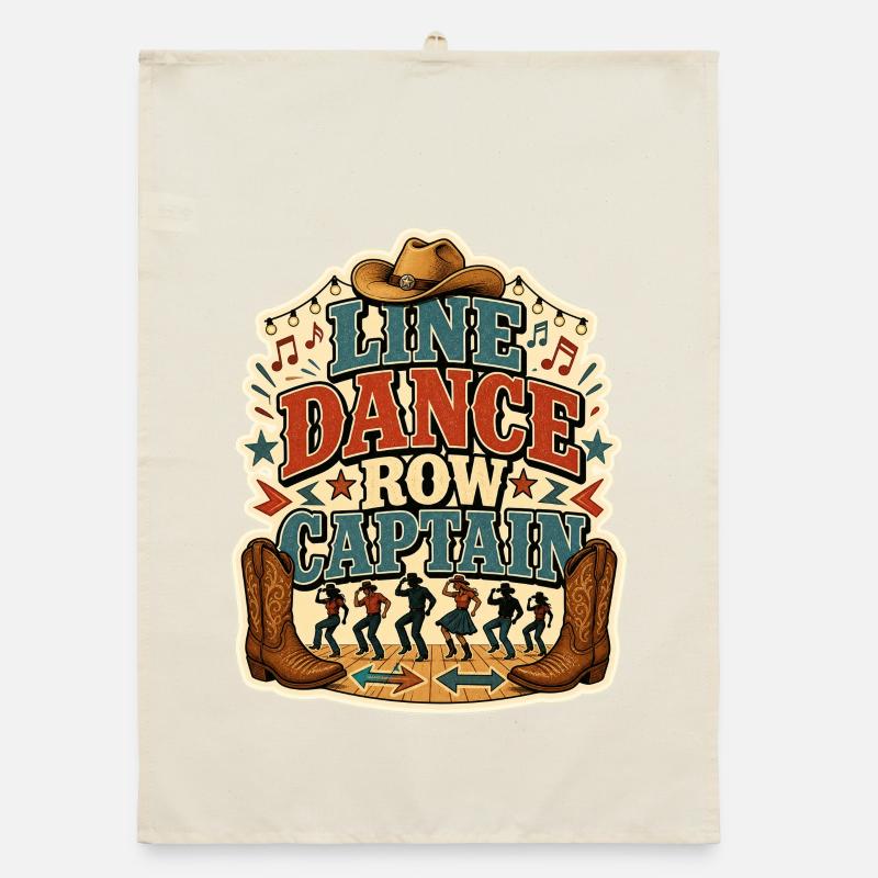CAPITAINE DE RANG DE DANSE EN LIGNE Torchon bio
