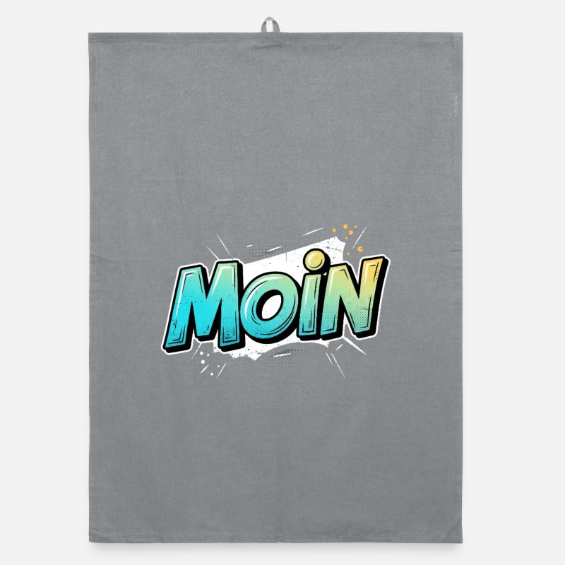 Bande dessinée Pop Art Moin Design Torchon bio