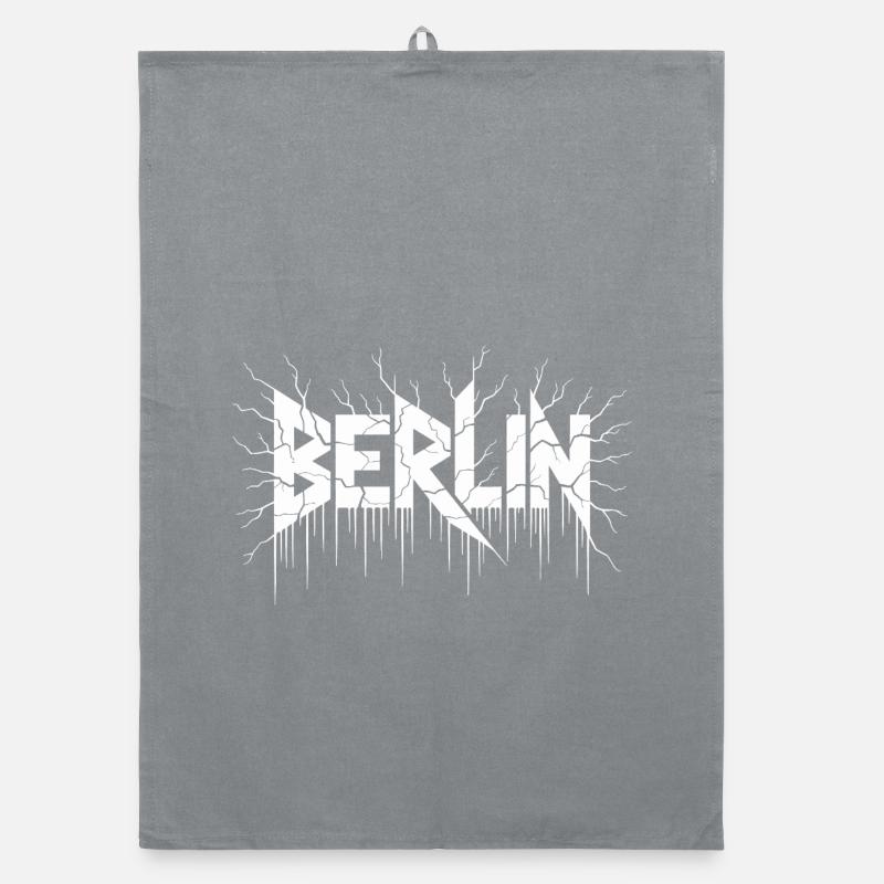 Berlin Blitzwurzeln Grafik Organic Geschirrtuch