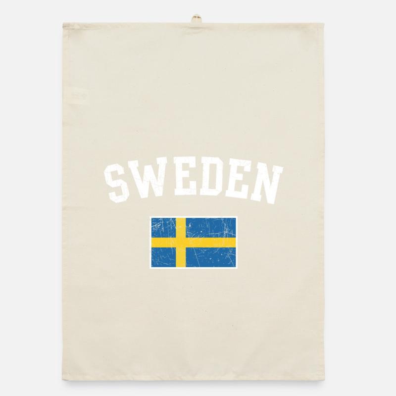 Schwedisches Flaggenbogen-Tee Organic Geschirrtuch