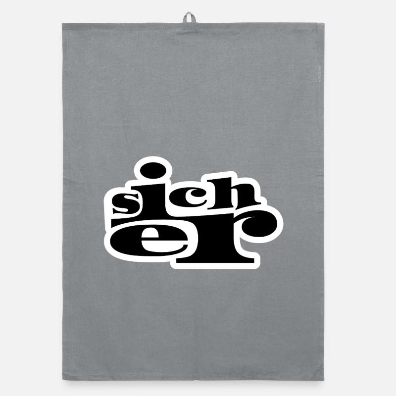 Sicher - Organic Geschirrtuch - Grau