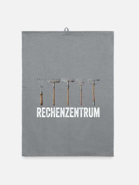 Leiter vom Rechenzentrum Gartenoutfit Gartenarbeit - Organic Geschirrtuch - Grau - Vorne