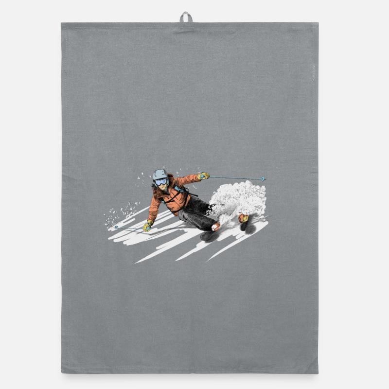 ski - Torchon bio - bruyère