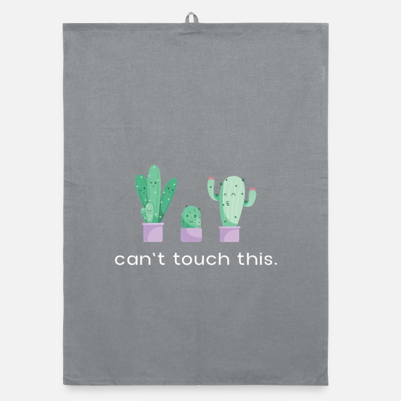 On ne peut pas toucher à ce cactus dansant qui dit - Torchon bio - bruyère
