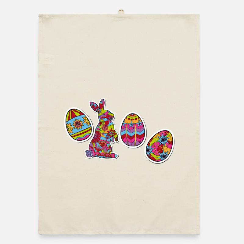 Happy Easter Organic dish towel
