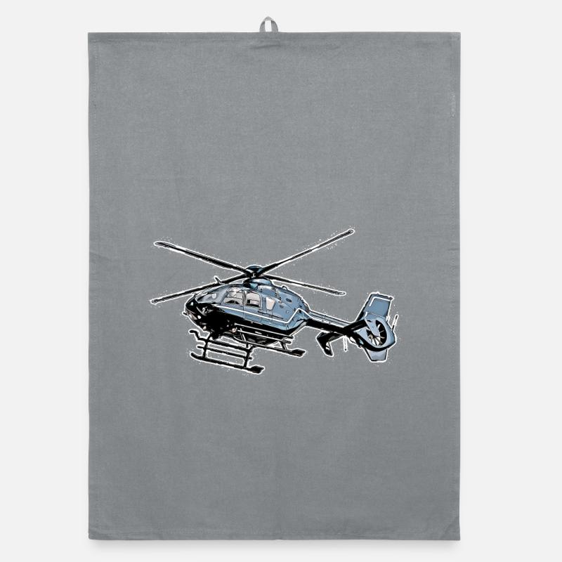 Hubschrauber Organic Geschirrtuch