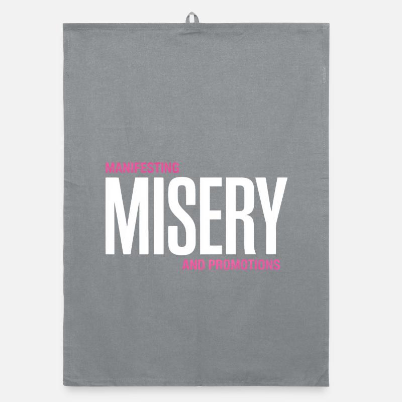 Misery Manifesto Tee Organic dish towel