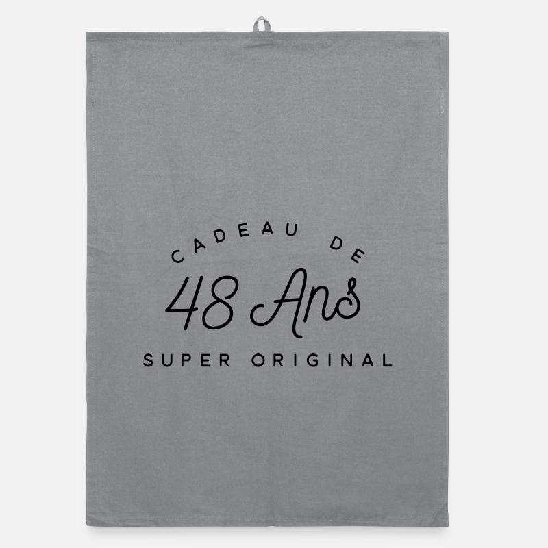 Cadeau 48 ans  Torchon bio