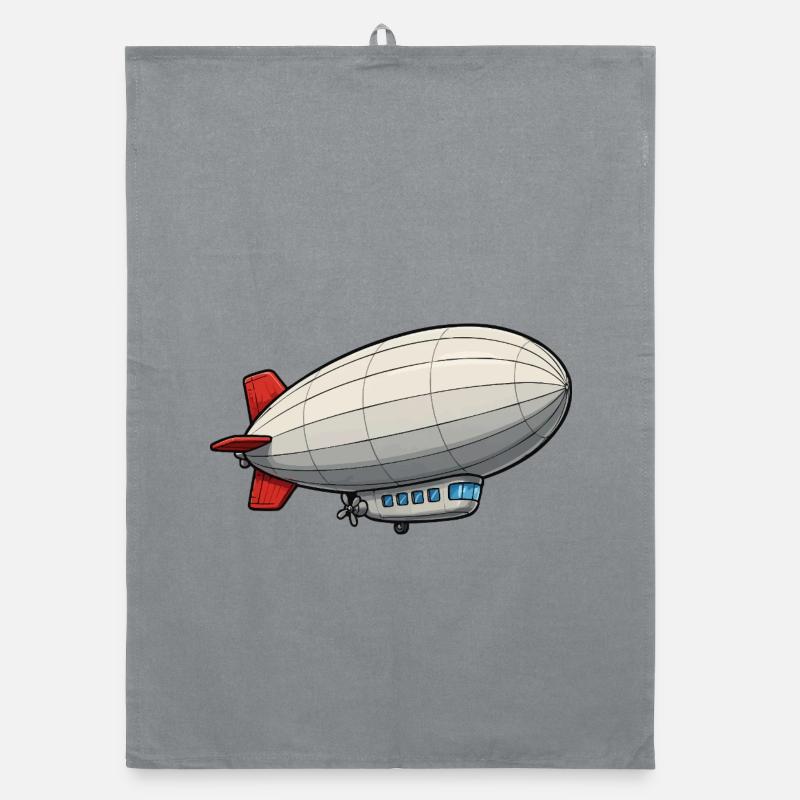 Zeppelin de dessins animés de dirigeables Torchon bio