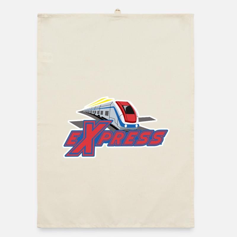 Conception de train à grande vitesse express Torchon bio