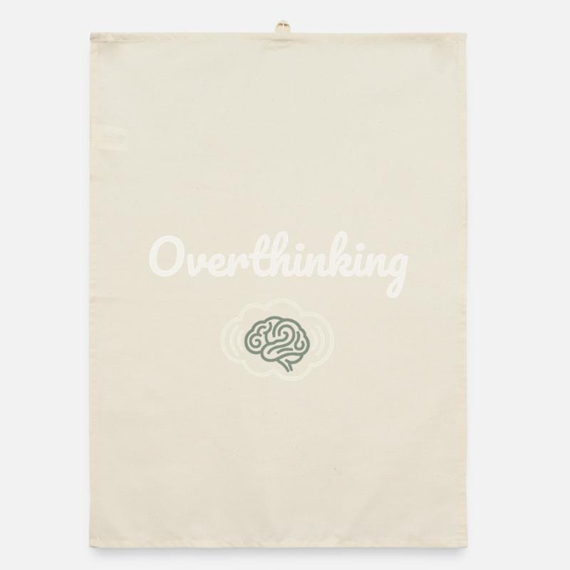 Overthinking Brain Cloud Organic dish towel