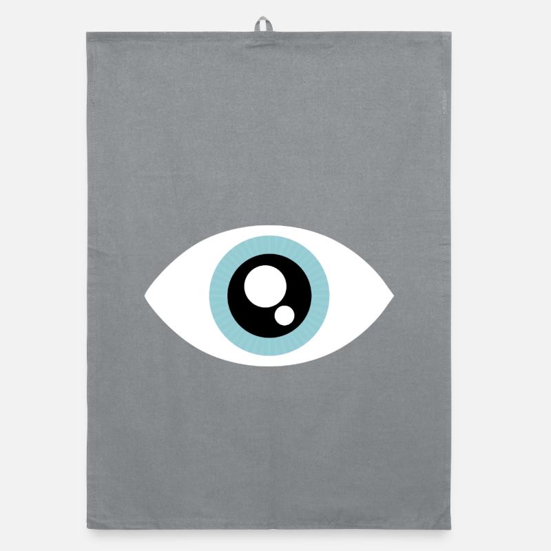 Aqua Eye Minimal Circle Organic Geschirrtuch