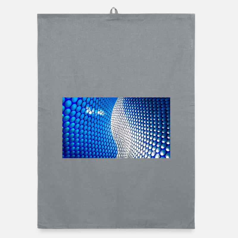 Cobalt Bubblewave Abstract Organic dish towel