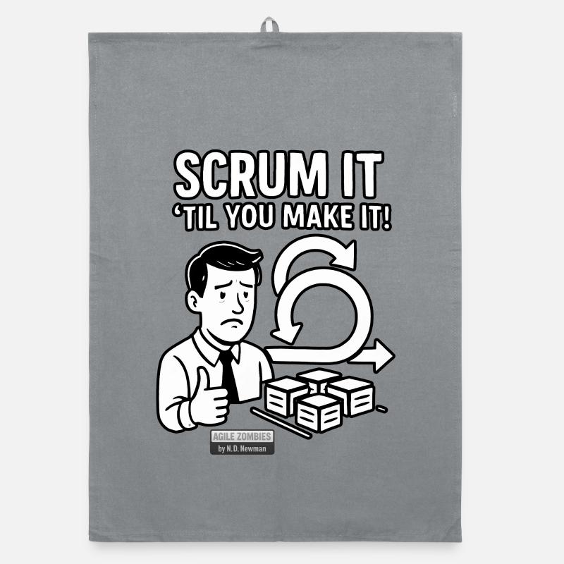 Scrum it til you make it! Organic dish towel