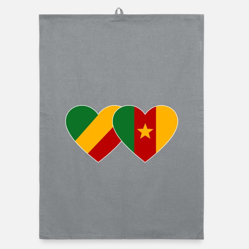 Drapeau du Congo Cameroun Torchon bio