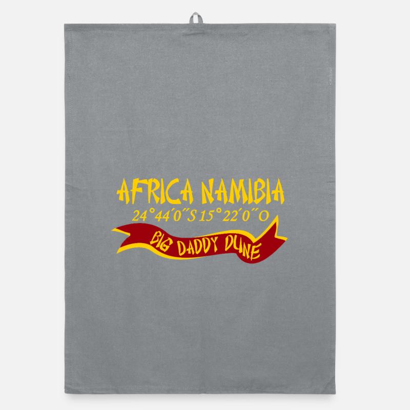 Africa Namibia, Big Daddy Dune, coordinates Organic dish towel